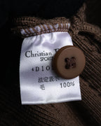 “Christian Dior SPORTS” 90’s Shawl collar cable knit cardigan