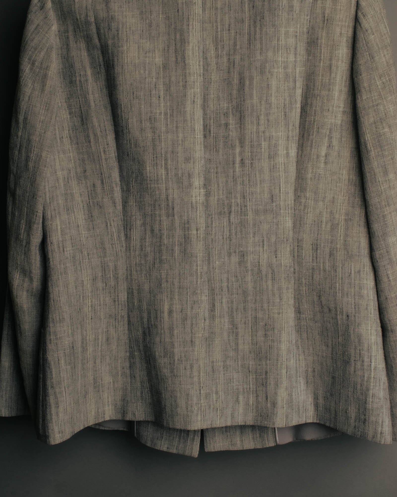 “Salvatore Ferragamo” 90’s-00’s Linen blend tailored jacket