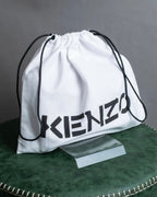"KENZO" K motif design chain shoulder wallet bag