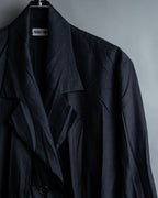 “ISSEY MIYAKE” wrinkle processing oversize tailored jacket