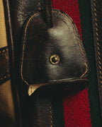 "GUCCI" 70's Iconic web travel shoulder bag