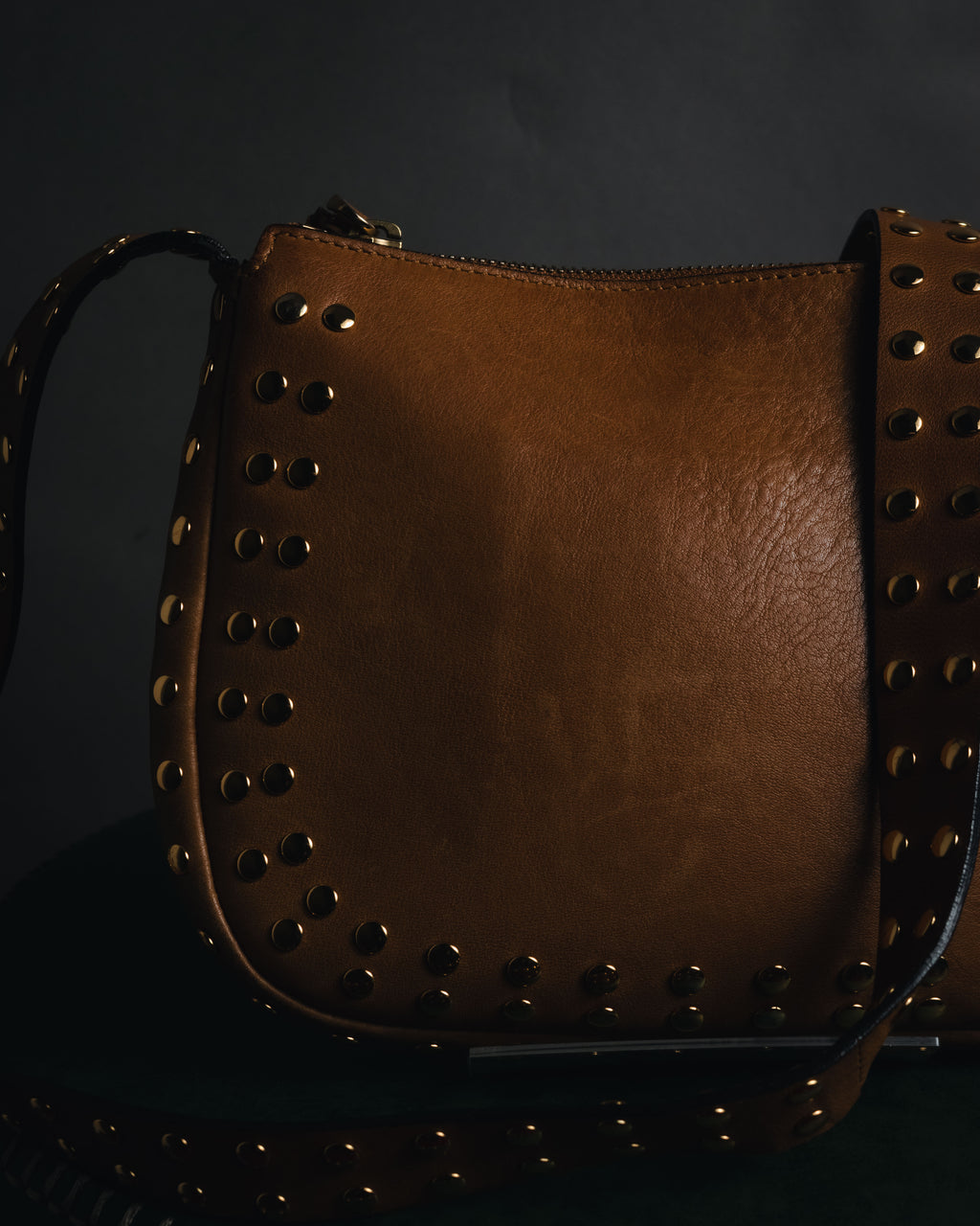"MARNI" 2010’s-20’s studded leather shoulder bag