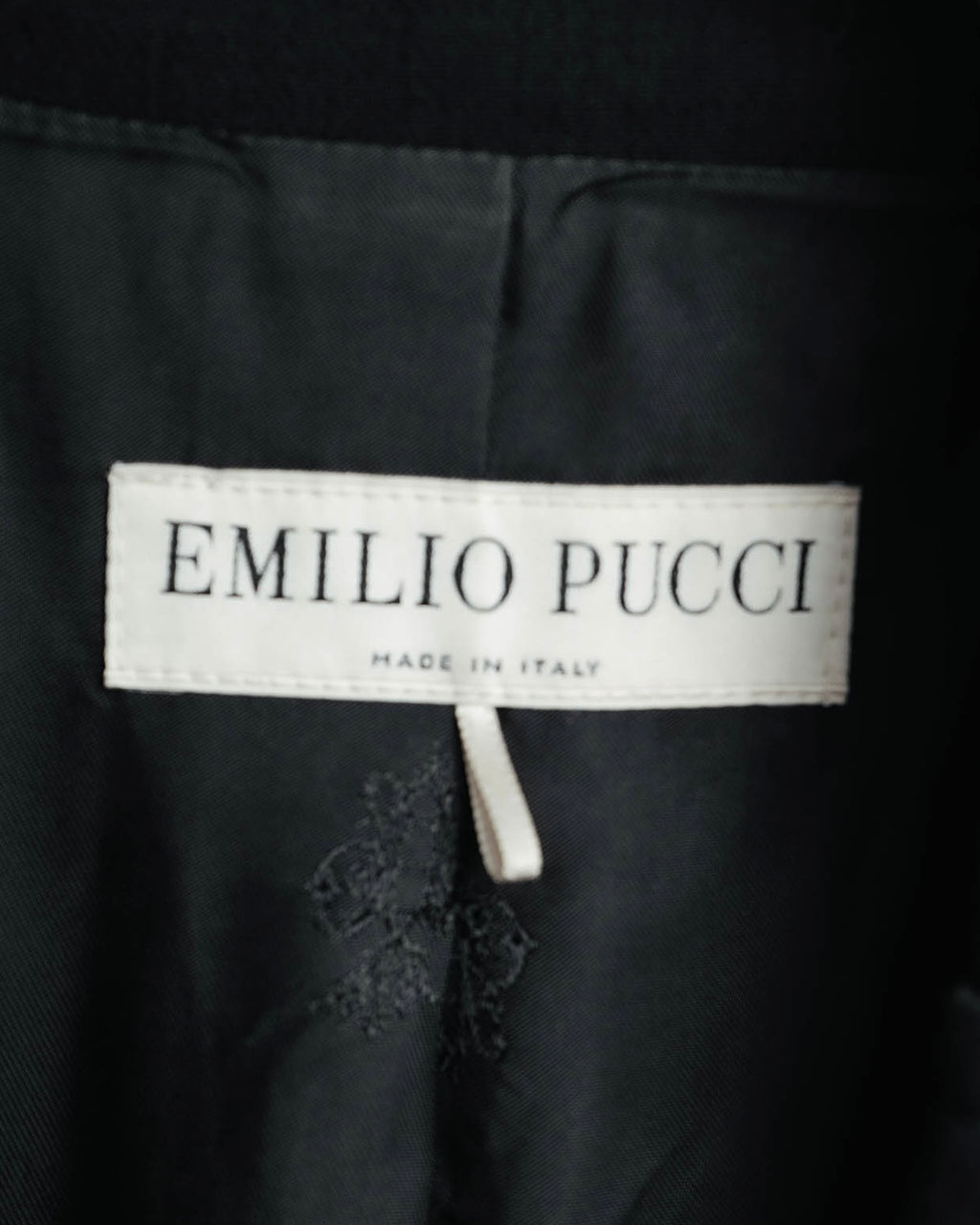 "EMILIO PUCCI" 00's-10's Gold buttoned tailored wool blazer