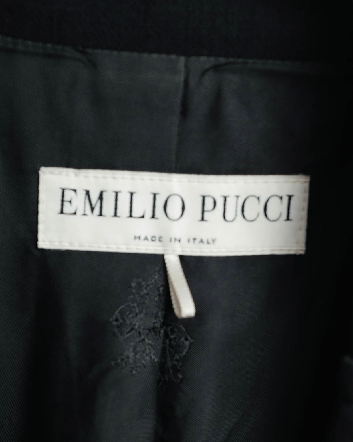 "EMILIO PUCCI" 00's-10's Gold buttoned tailored wool blazer