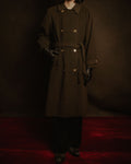 –SPECIAL– "CELINE" 80’s-90’s Triomphe button double breasted long coat