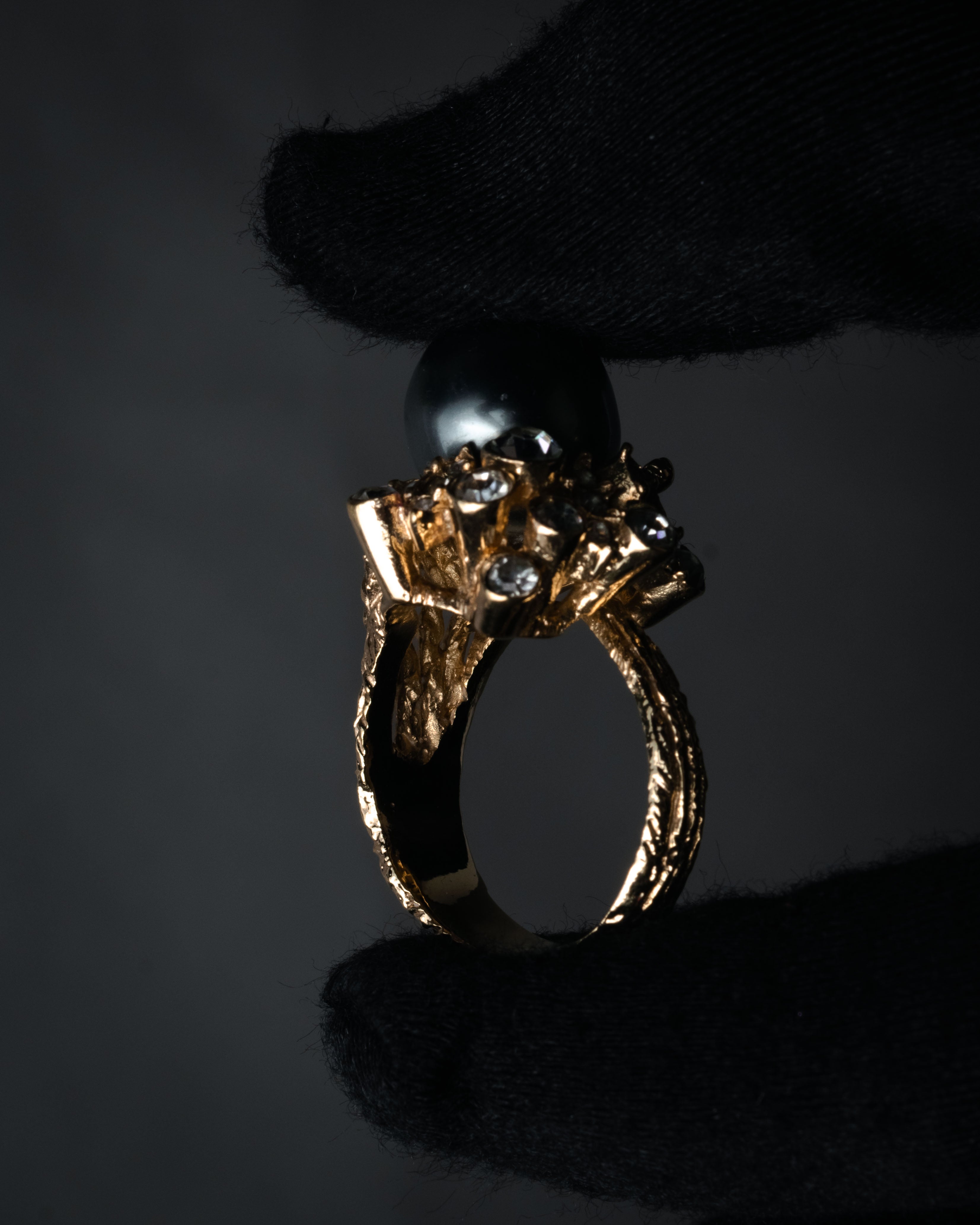 “Christian Dior” 60’s-70’s Organic pearl cluster ring