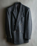 "Christian Dior" Metal button double-breasted tailored jacket