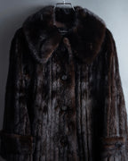 -SPECIAL- "Christian Dior Boutique Paris" 70's-80's Panel work design 100% mink fur coat