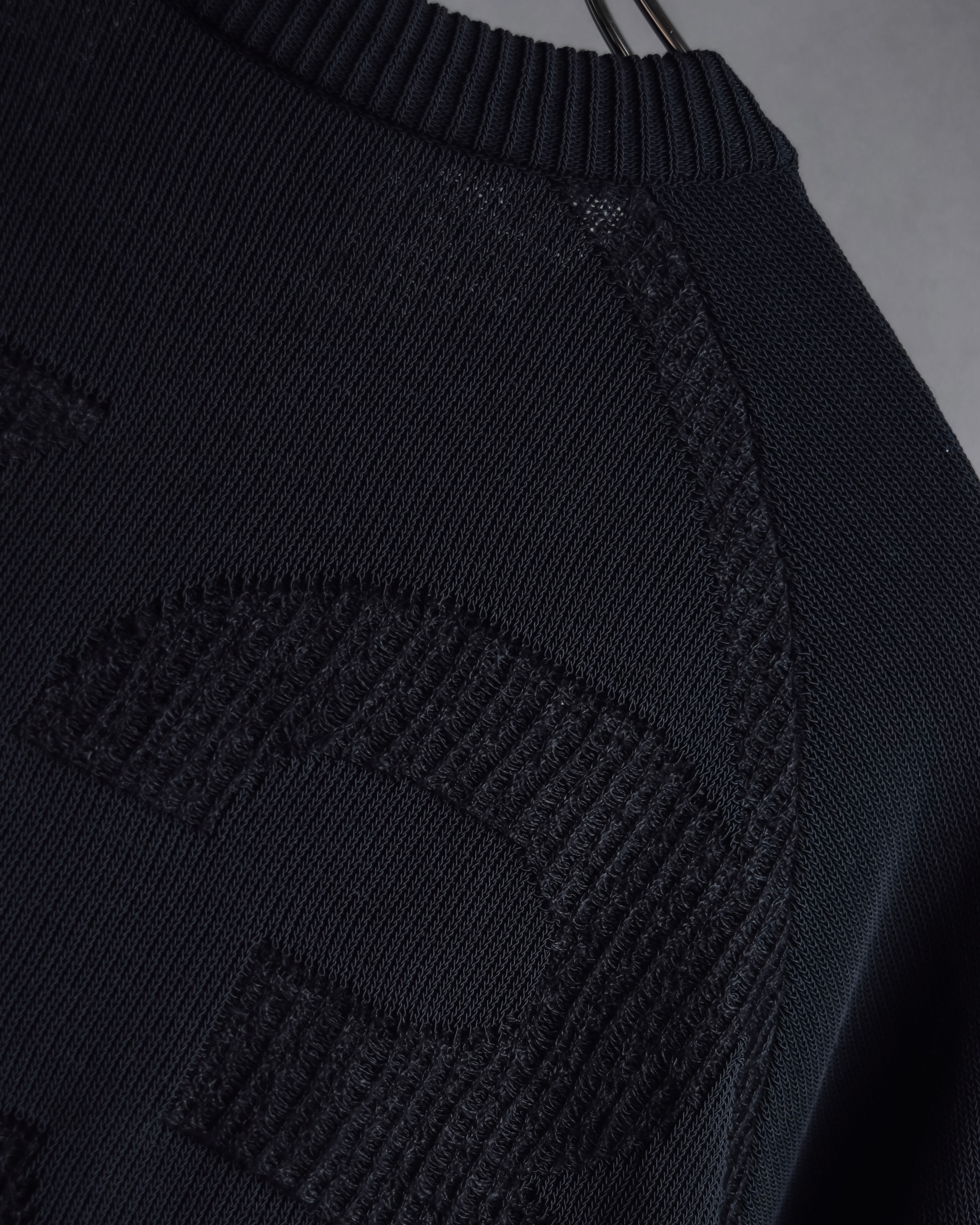 "Y-3" Logo engraved knit pullover