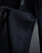 "HELMUT LANG" Leather lapel design, glossy jacket