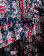 "Christian Dior" 100% silk paisley pajama set