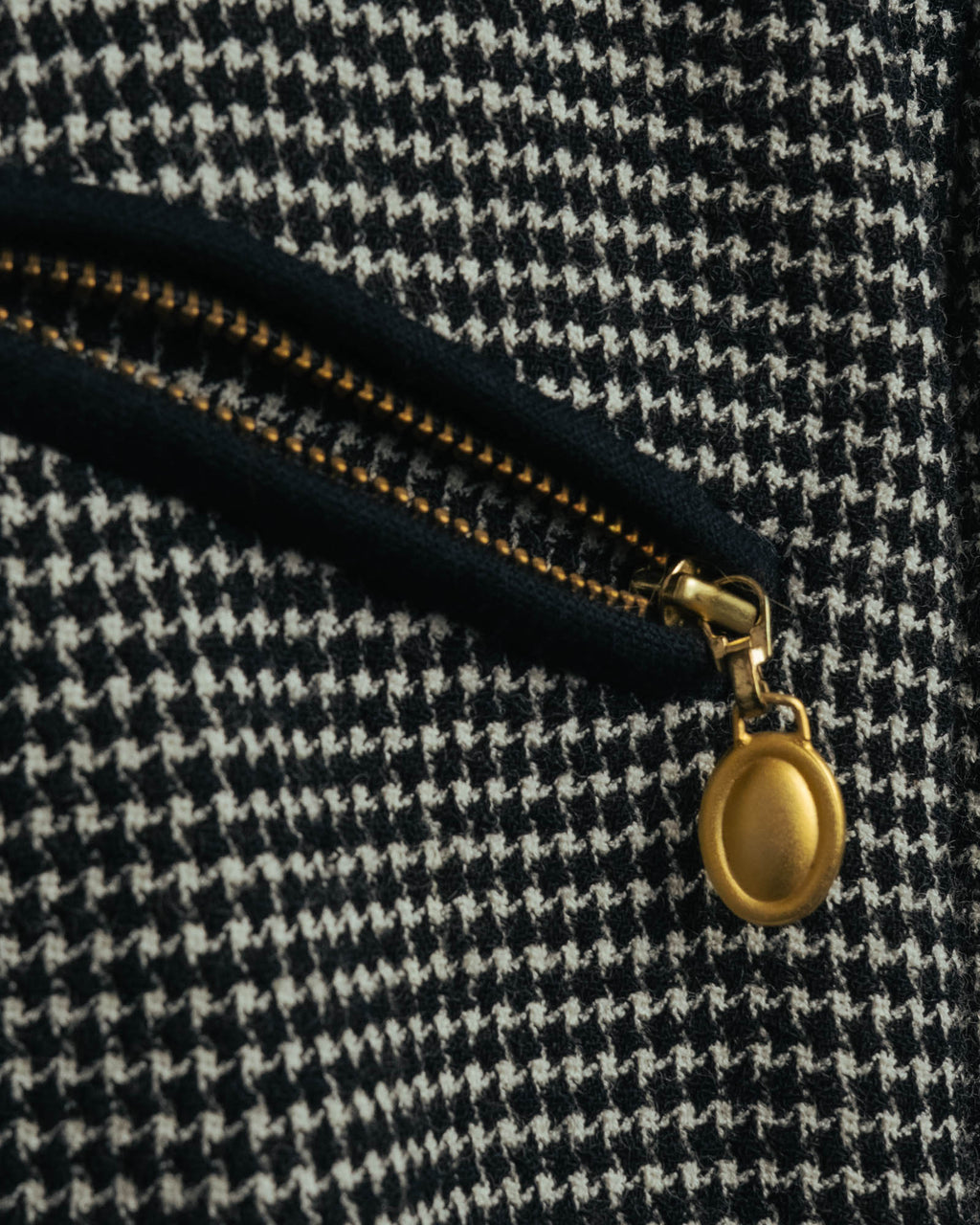 "Christian Dior" 80's-90's Wool-blend houndstooth jacket