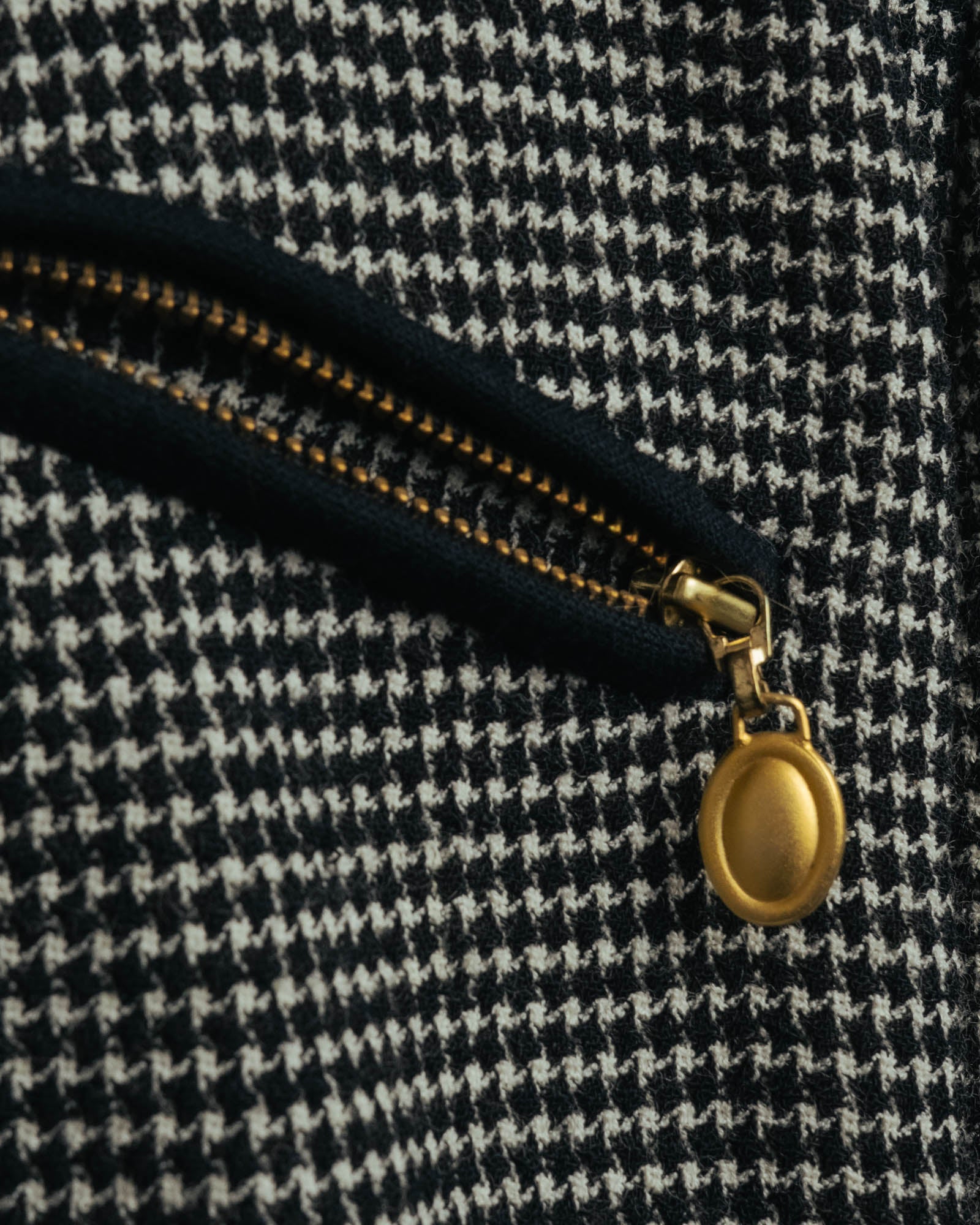 "Christian Dior" 80's-90's Wool-blend houndstooth jacket