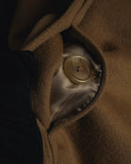 "BURBERRYS" 80’s-90’s Fly-front wool cashmere coat