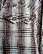 "GUCCI" Floral and checkered western shirt