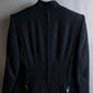 "HERMES" Darted shape no collar back zip jacket