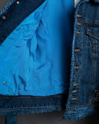 “D&amp;G” Tweed attached bijou button denim jacket