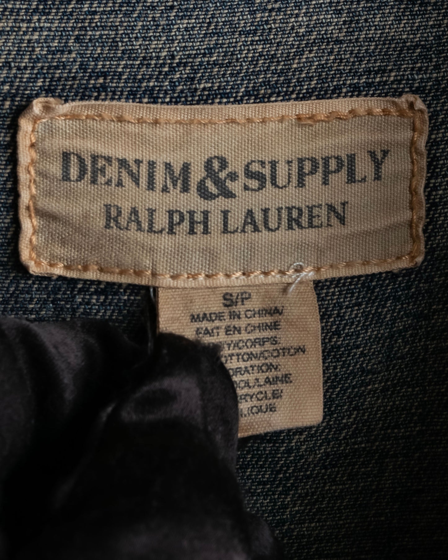 "Ralph Lauren" Eagle & star embroidered design denim jacket