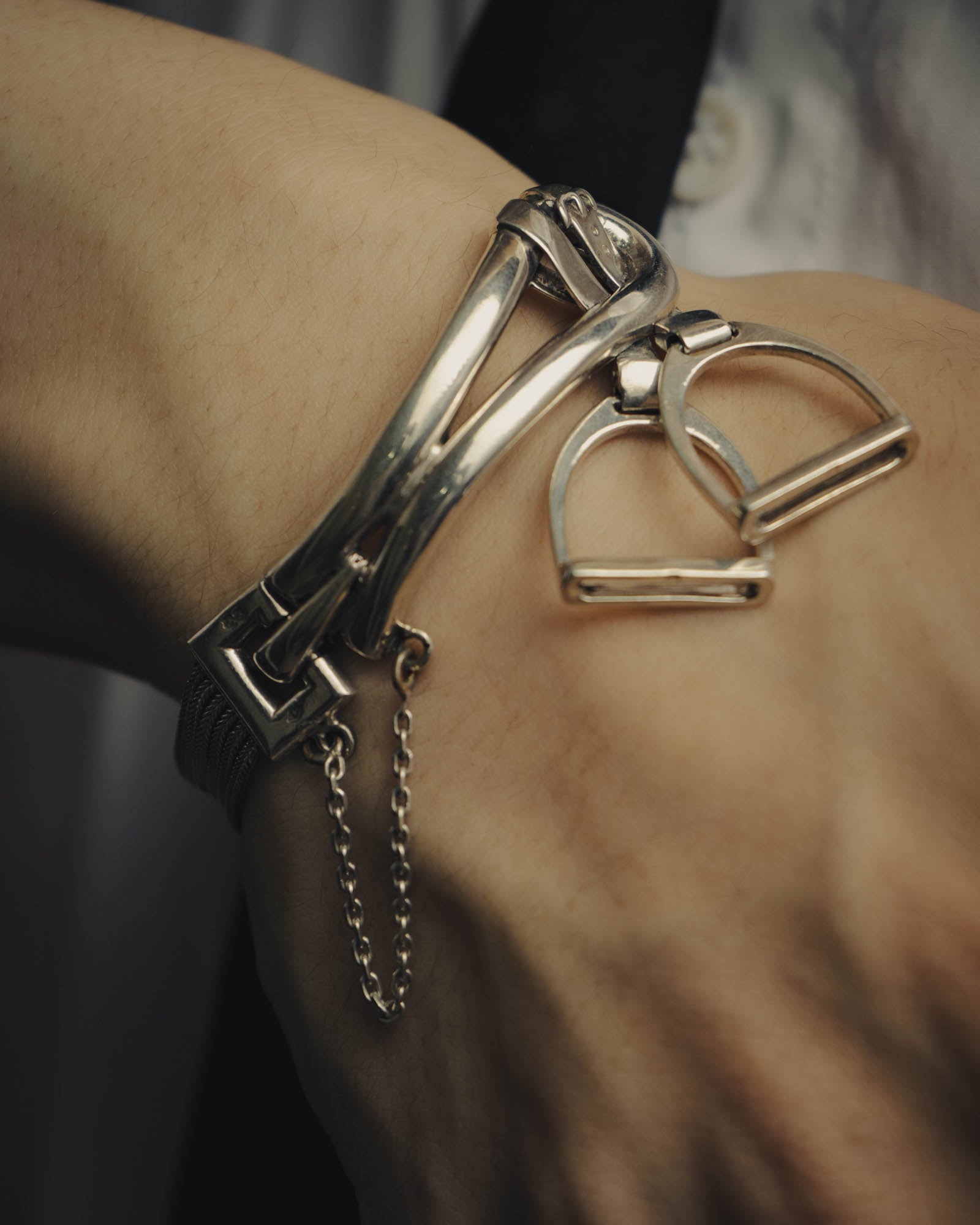 SPECIAL- “HERMÈS” 70's-90's Étrier multi chain bracelet – MOOD