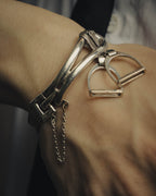 -SPECIAL- “HERMÈS” 70’s-90’s Étrier multi chain bracelet