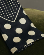 "Jean Paul Gaultier Paris" 90's-00's Graphic dotted silk neck scarf