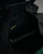 –SPECIAL– "GUCCI" 90’s Architectural oval hardware box calf handbag