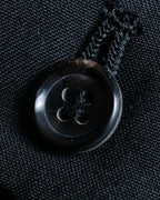 "COMME des GARCONS" Ruffle & tulle asymmetrical docking sarouel slacks