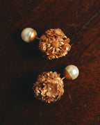 "Christian Dior" 2020's Floral double-sided stud earrings