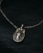 “Georg Jensen” Pendant of the year 1992 silver necklace