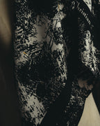"Christian Dior" 80's-90's Artful abstract silk scarf
