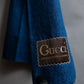 "GUCCI" Logo lapel design one wash flare denim