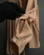 "N°21" 2020's Asymmetric bow tie acetate silk blouse