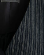 "ISSEY MIYAKE MEN" Random stripe pattern V-neck vest