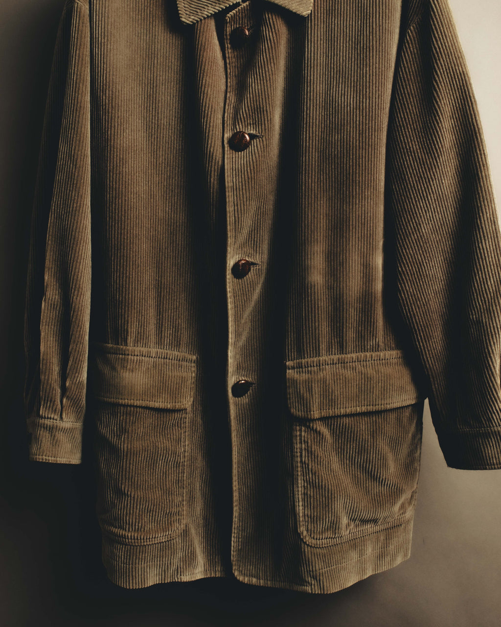 "Burberrys" 80's-90's Relaxed corduroy car coat