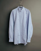 “ISSEY MIYAKE” 90’s-00’s Asymmetric stand collar cotton shirt