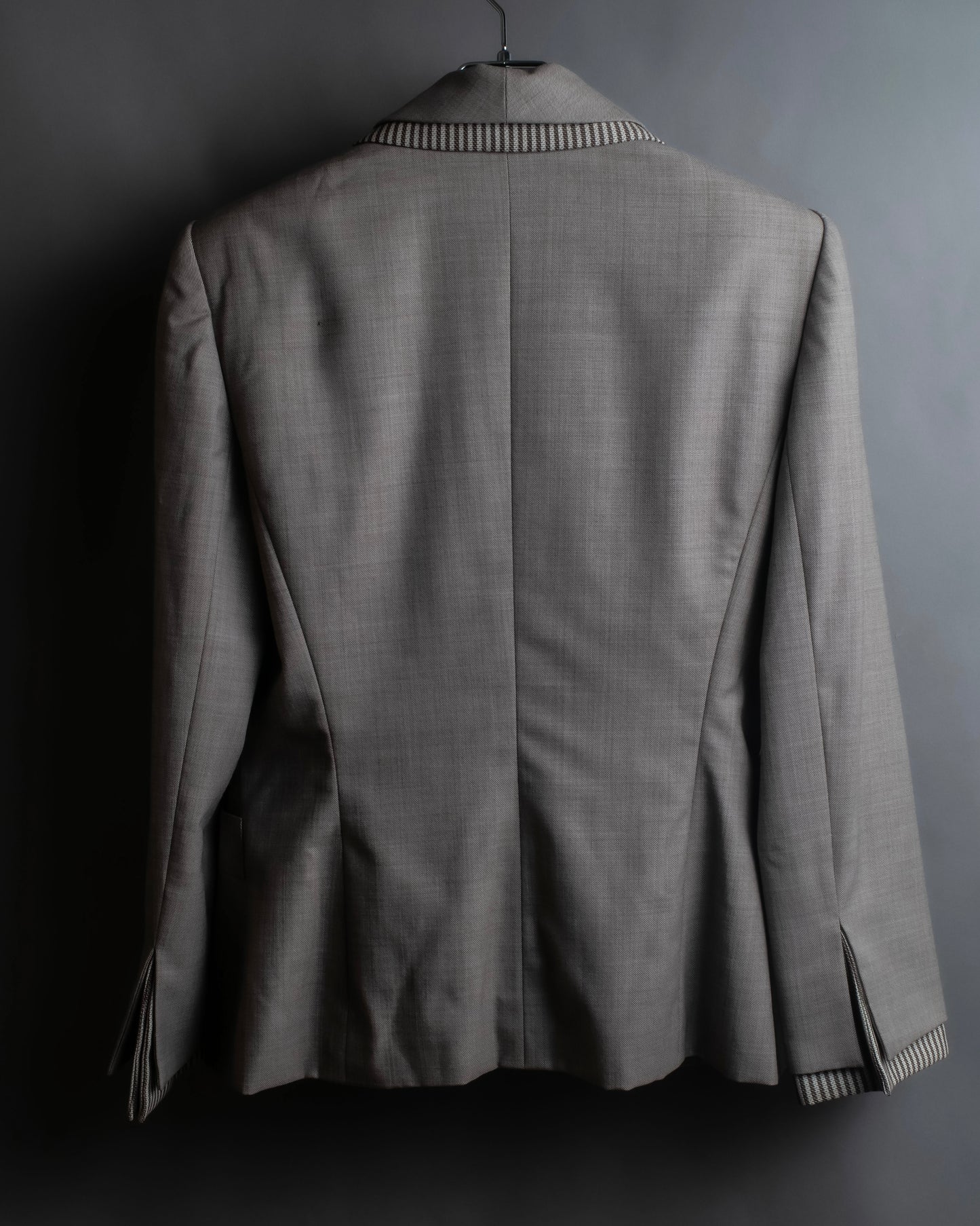 "Christian Dior" Double shawl collar design tailored jacket