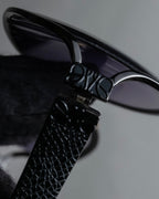 "LOEWE" Anagram logo engraved oval sunglasses