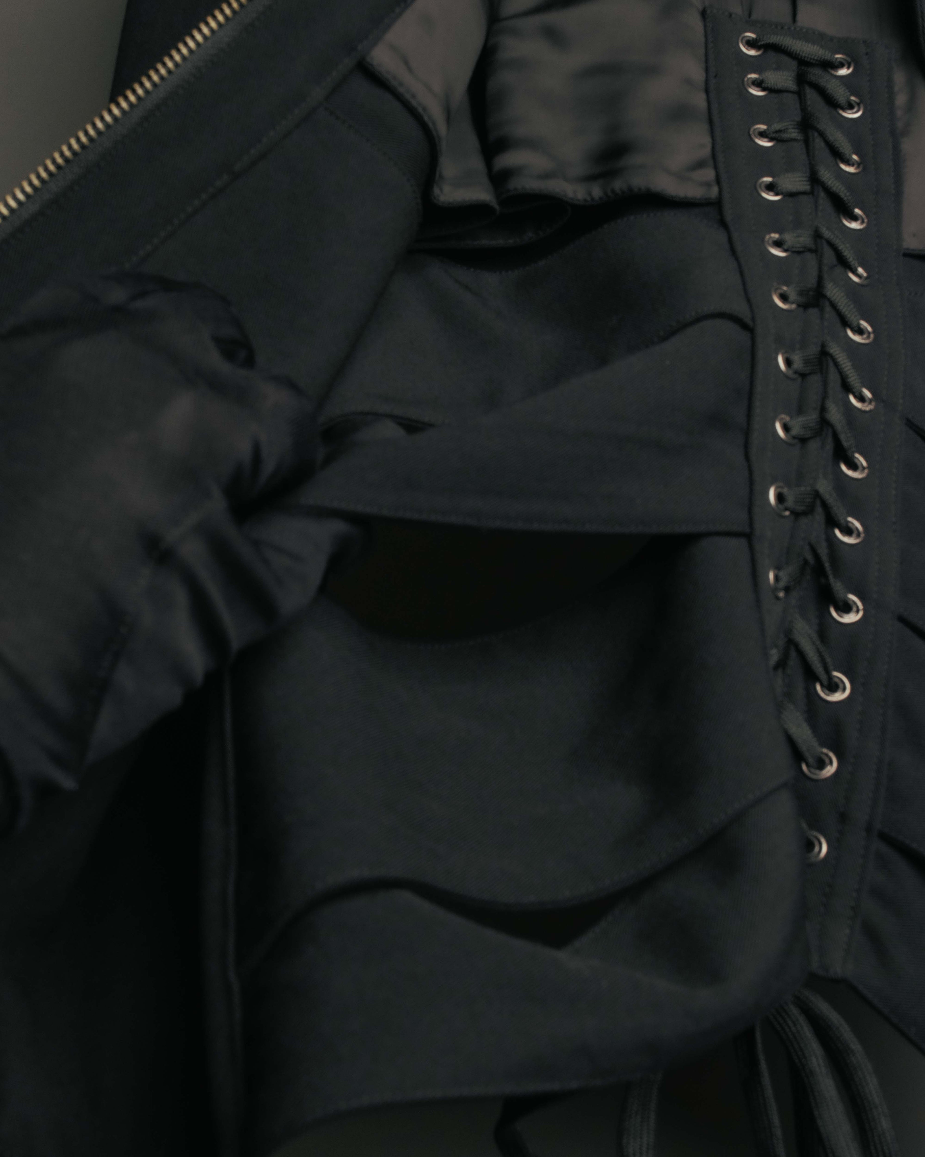 -SPECIAL- “Jean Paul GAULTIER FEMME” 2005-2011 Corset lace-up tailored zip jacket