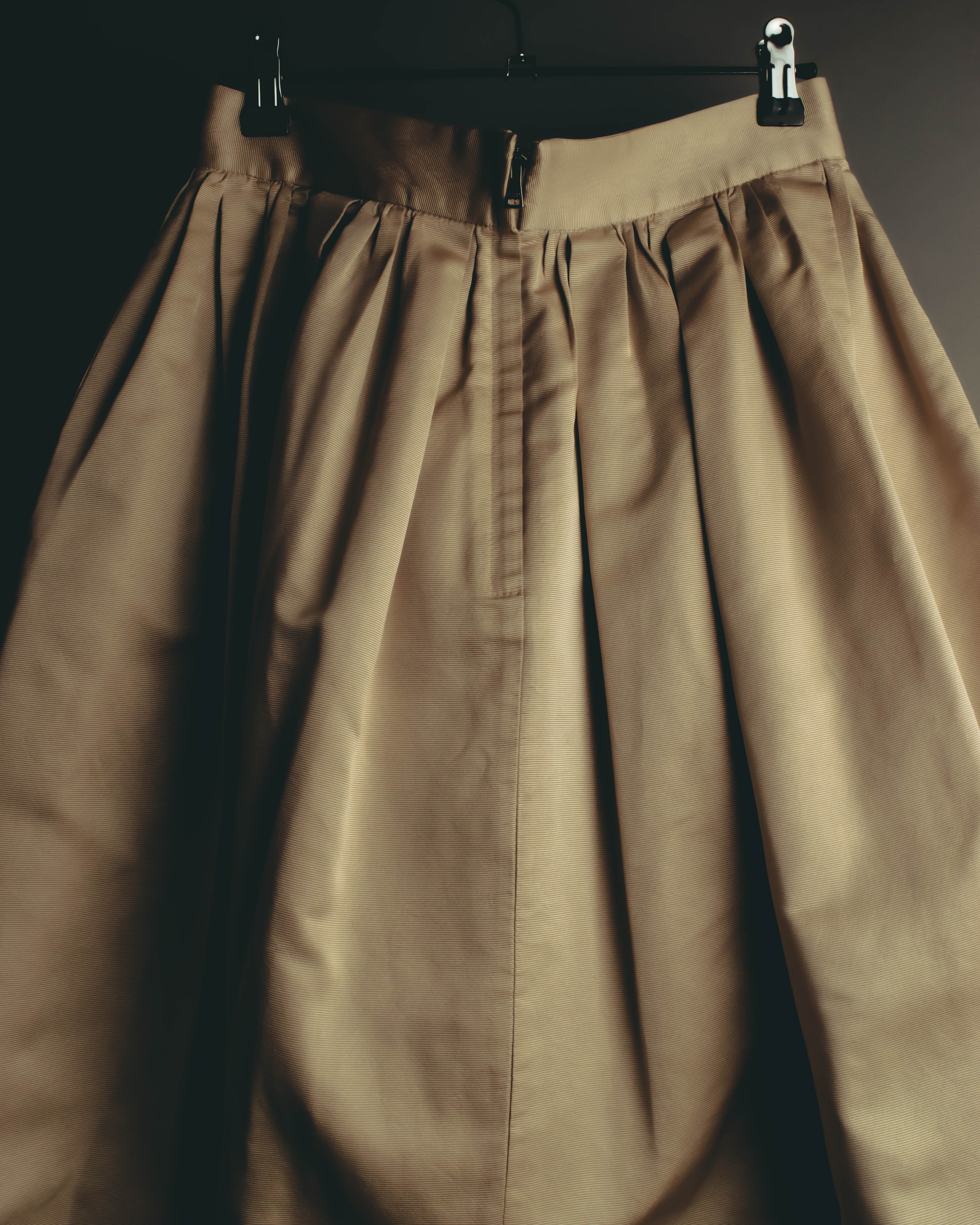 "DOLCE & GABBANA" 10's Lustrous pleated silk skirt