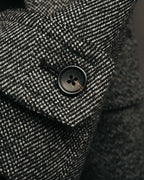 -SPECIAL- "GUCCI" 00's-10's Luxurious beaver fur-collar wool overcoat