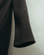 “VALENTINO ROMA” 00’s-10’s Rib knit frilled cardigan