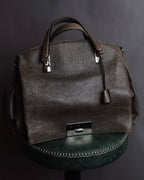 "CELINE" Softly structured leather city bag