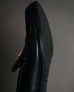"HERMES" 90’s-00’s box calf H buckle loafers