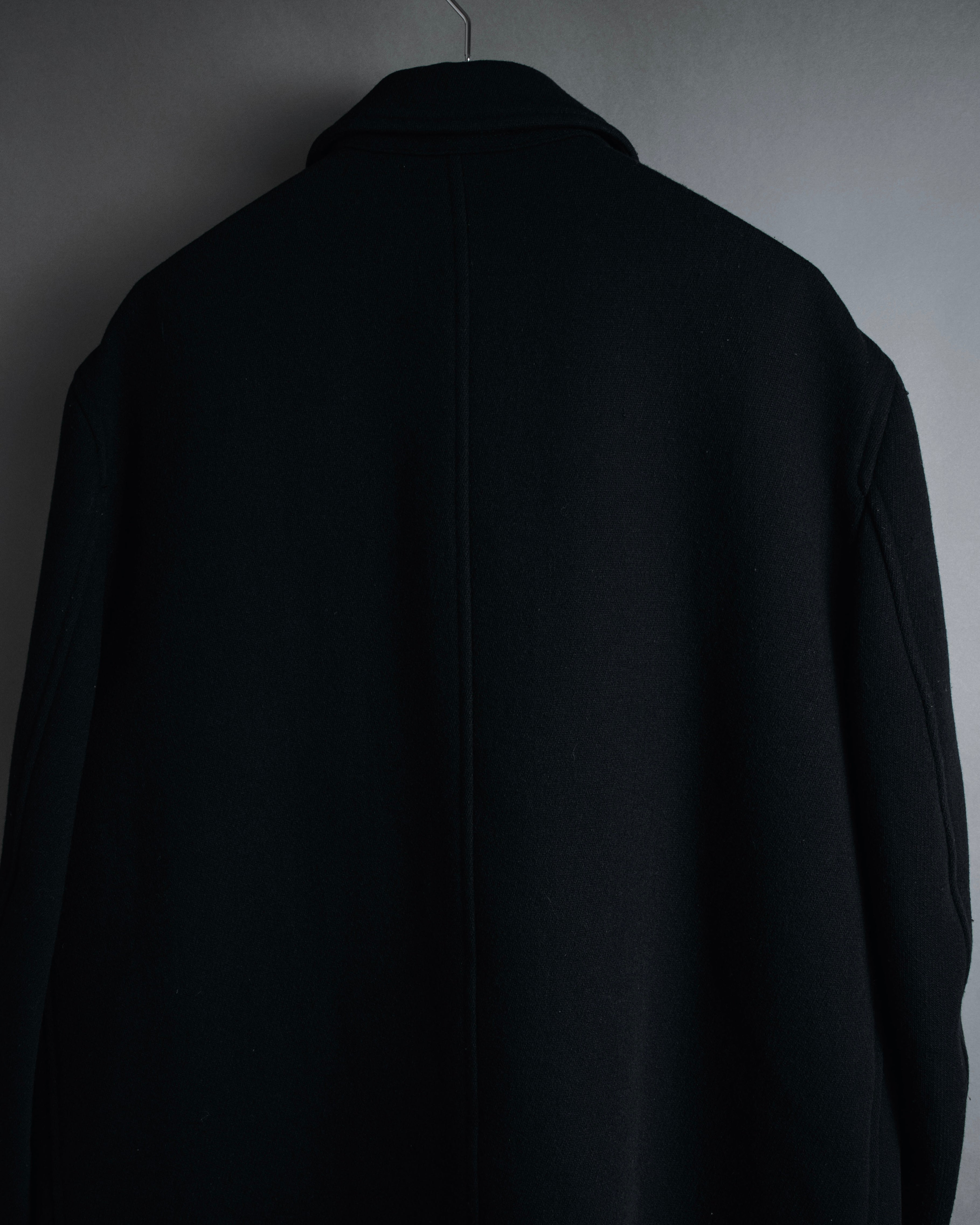 "COMME des GARÇONS HOMME"
96AW Thick wool zip-up coat