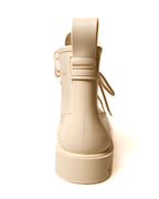 BOTTEGA VENETA/ Rubber Stride Lace Up Boots White