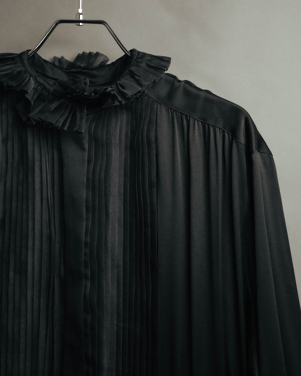 -SPECIAL- “Christian Dior” 90’s Silk pleated ruffle dress