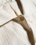 Dolcis/ Linen Blended Oversized Safari Jacket White