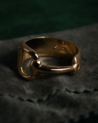 "GUCCI" 90’s-00’s Horsebit scarf ring