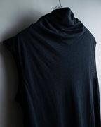 “Y’s 1998SS” Asymmetry designed high neck no sleeve top