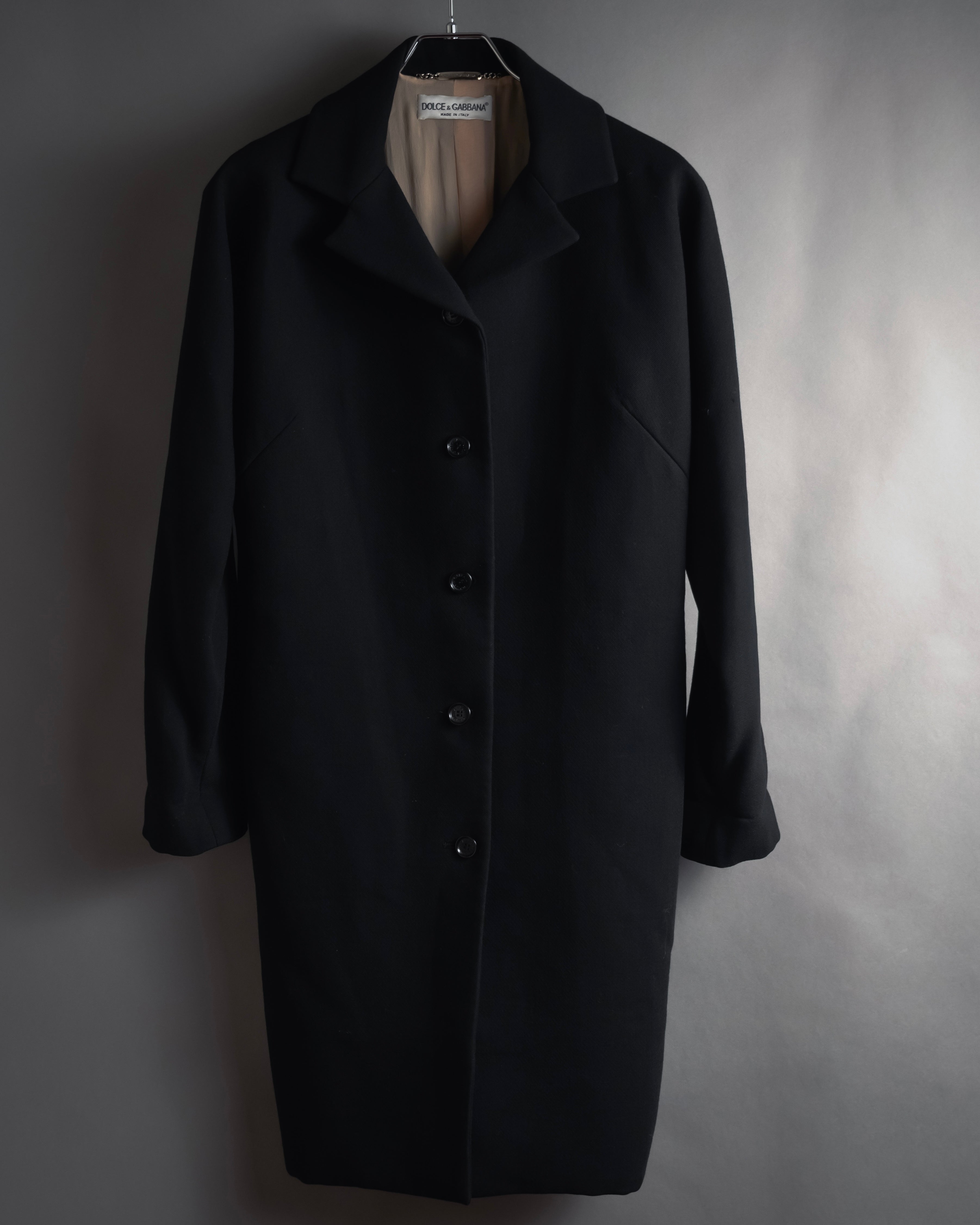 "Dolce & Gabbana" 90’s-00’s Minimal tailoring wool coat